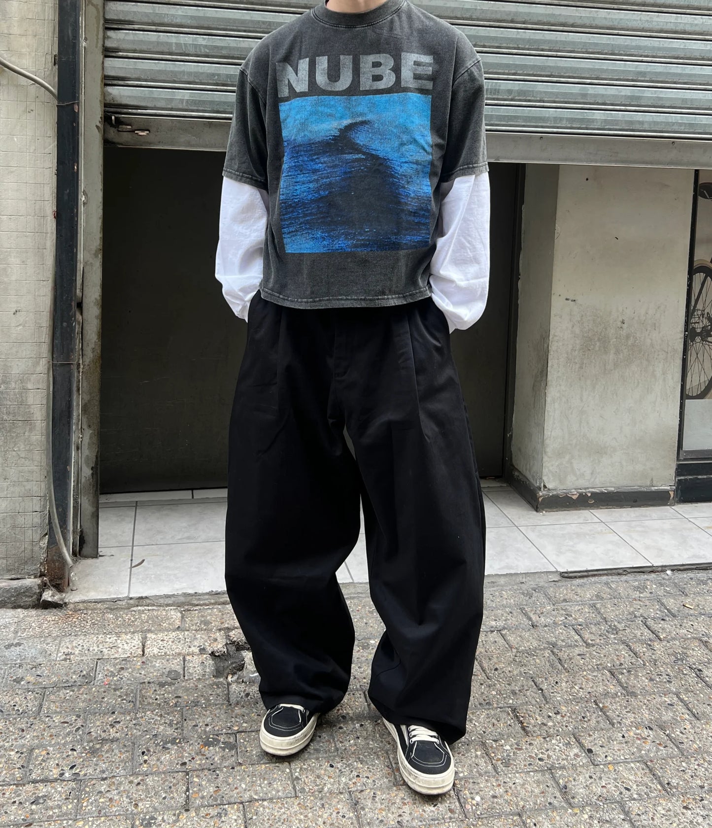 Cloud Balloon Black Pants