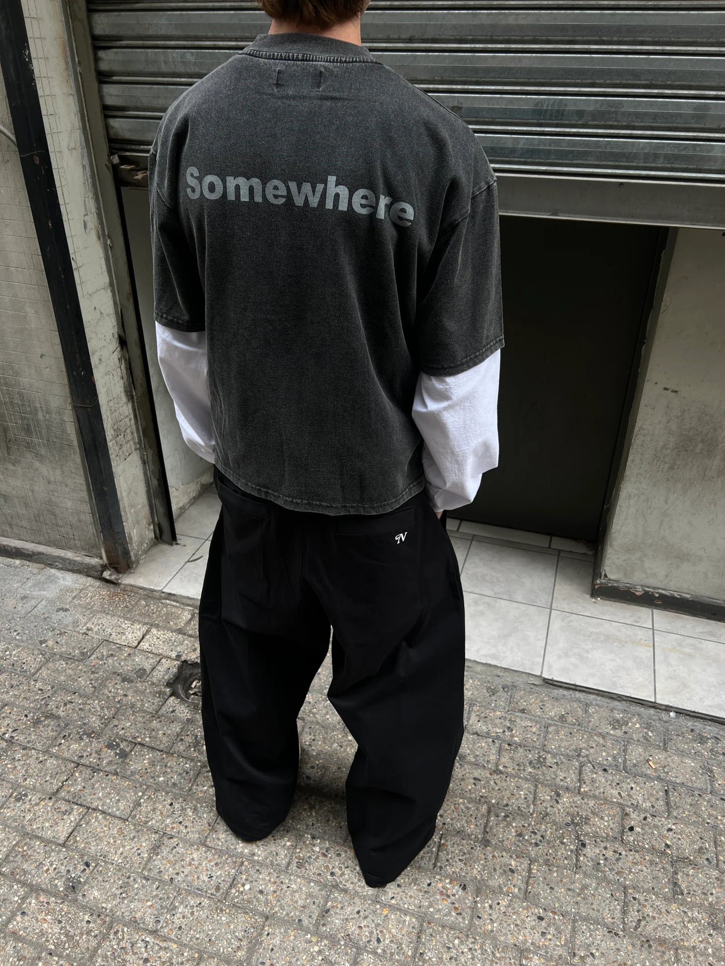 Cloud Balloon Black Pants