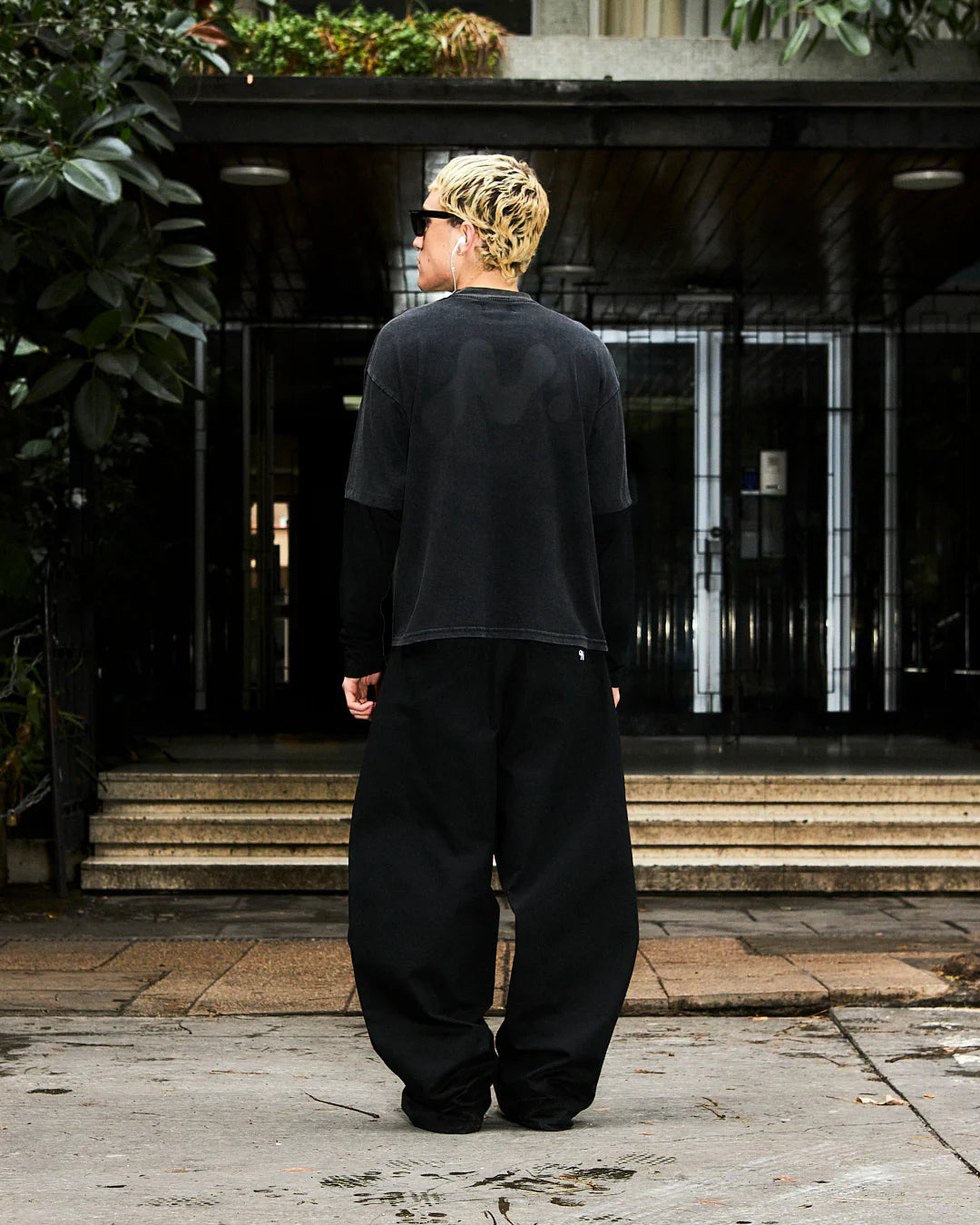 NMS Fake Long Sleeve Washed Tee