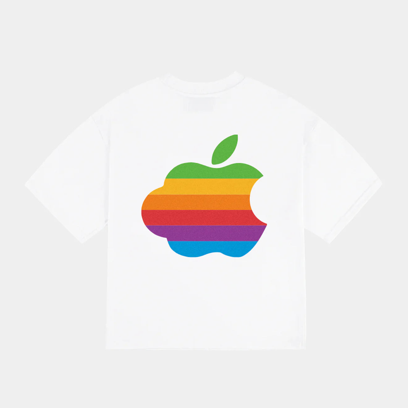 iCloud Big Logo White Boxy Tee