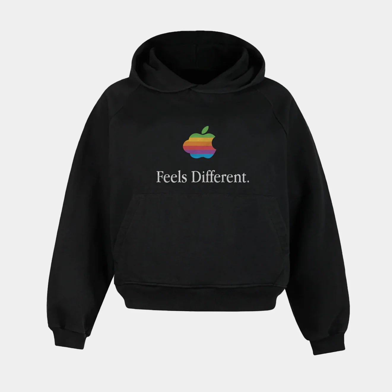 Feels Different Black Raglan Hoodie