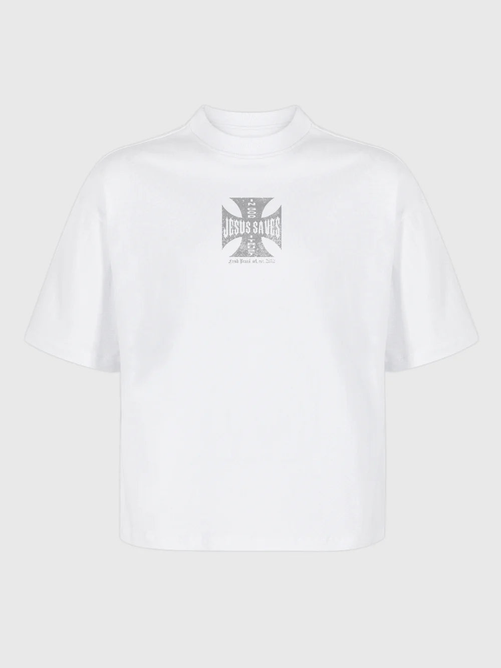 Polera Heavyweight® Maltese Cross - Blanca