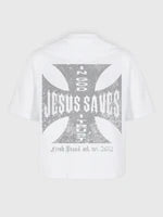 Polera Heavyweight® Maltese Cross - Blanca