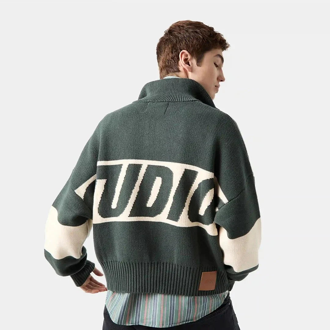 Thrill Hunt Zipper Knit (verde)