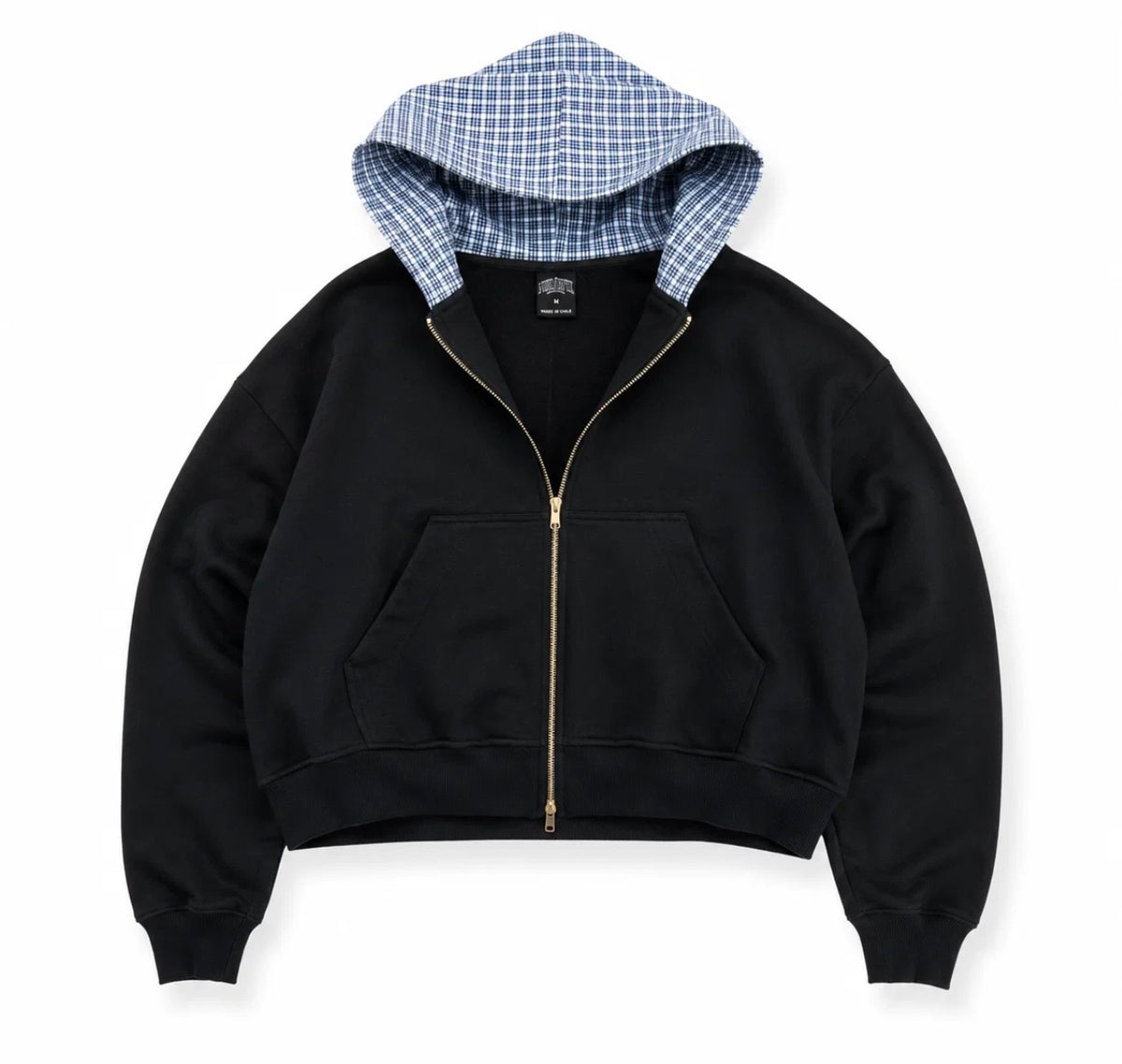 NERO BLACKPLAID ZIP