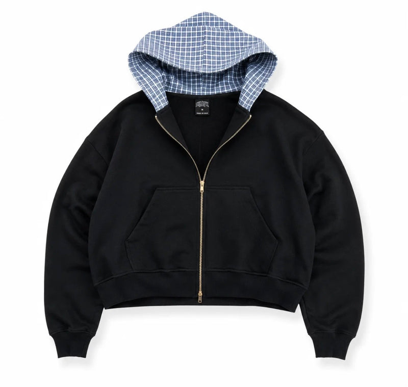 NERO BLACKPLAID ZIP