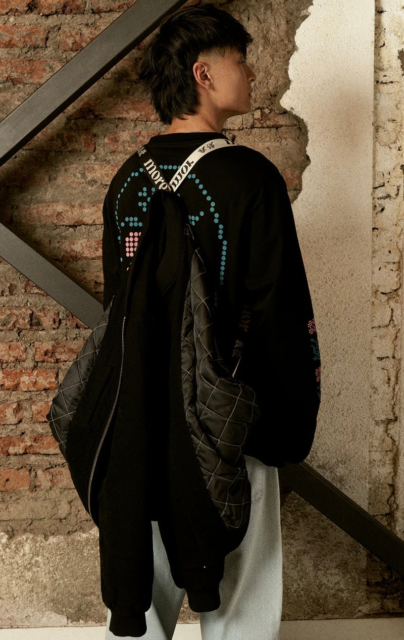 Chaqueta Bomber Negra Hombre | more amor