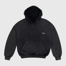 NUBE Heavy & Cozy Washed Black Boxy Hoodie