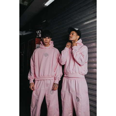 BUZO BAGGY "CLOVER ENTRY" REFLEX ROSADO