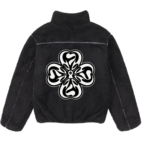 FLEECE JACKET "777" NEGRO