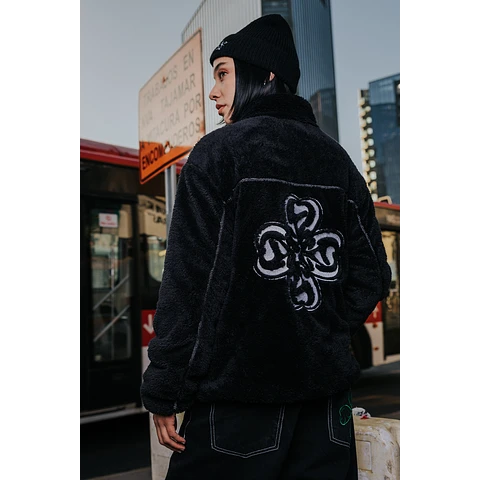 FLEECE JACKET "777" NEGRO