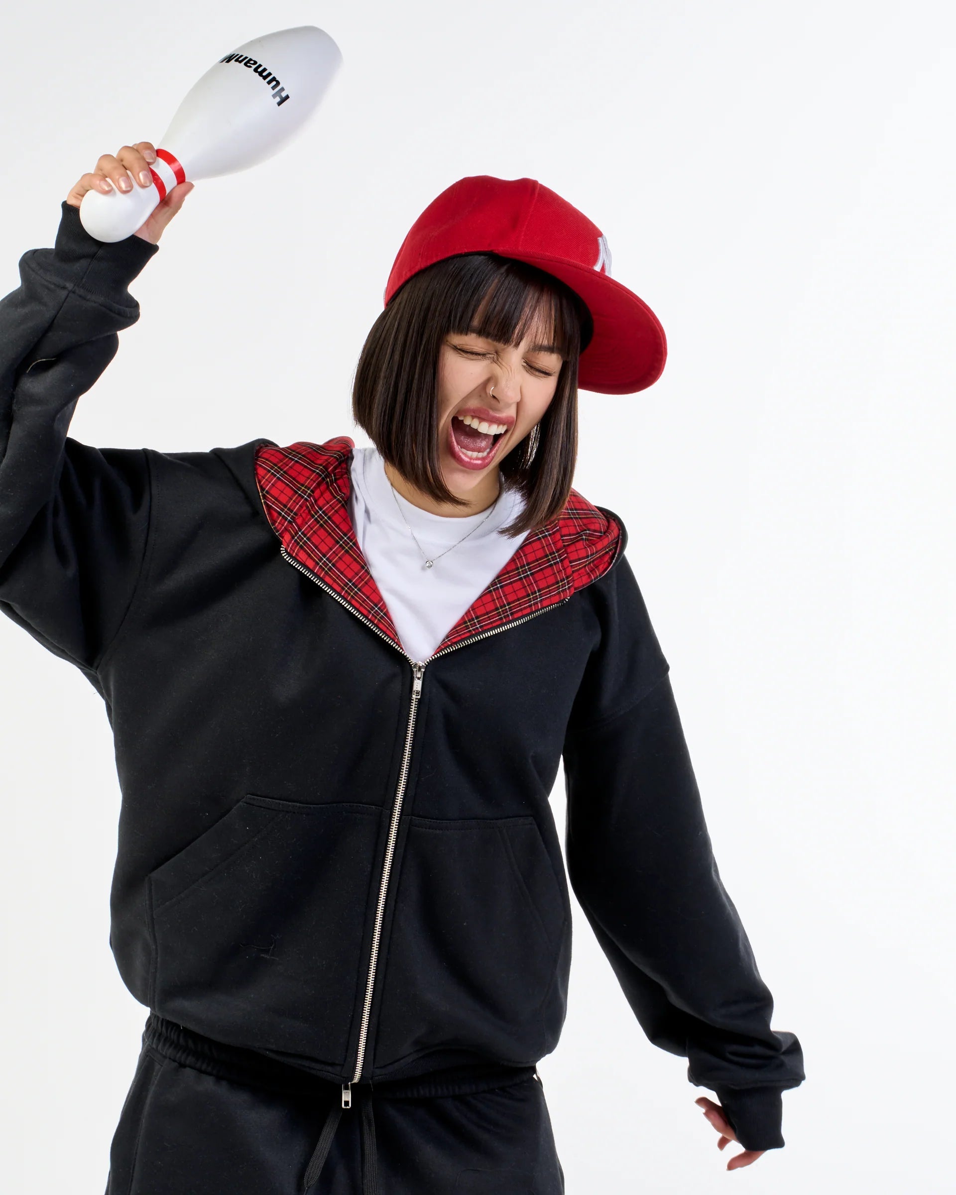 TARTAN REVERSIBLE ZIP UP