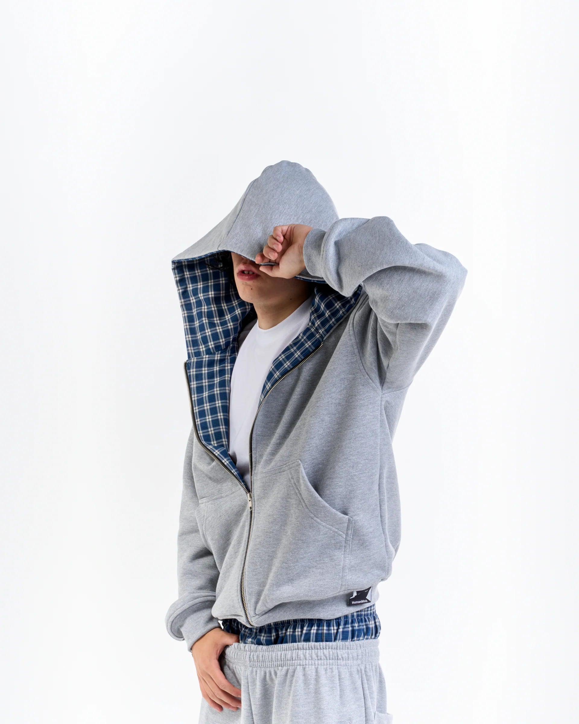 TARTAN REVERSIBLE ZIP UP