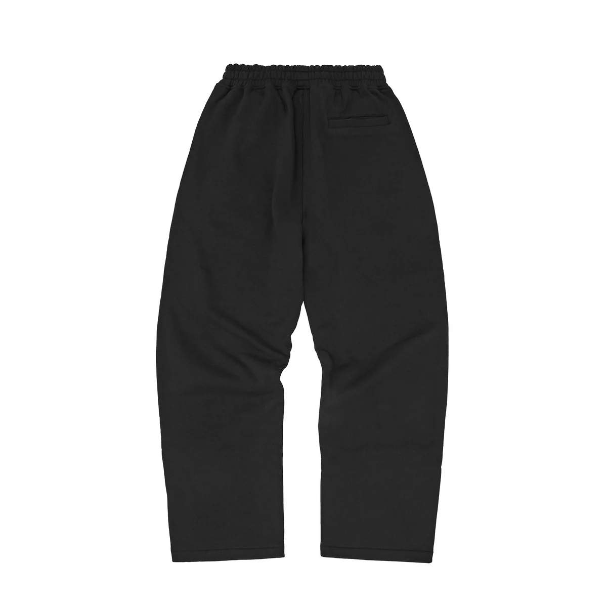 ISLAND PUFF PRINT OPEN HEM SWEATPANT [BLACK]