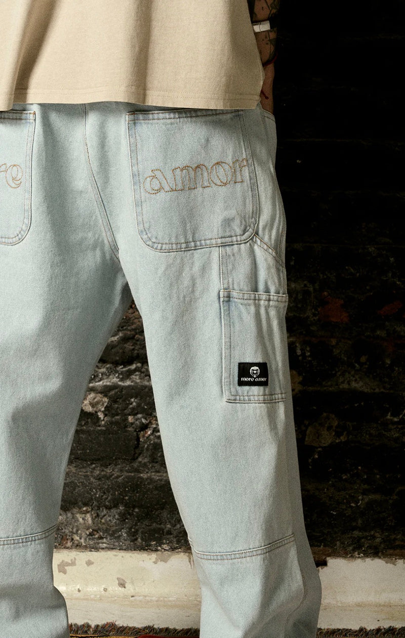 Pantalón Denim Carpenter Celeste  | more amor