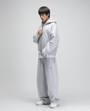 NUBE Heavy & Cozy Melange Grey Zip Hoodie
