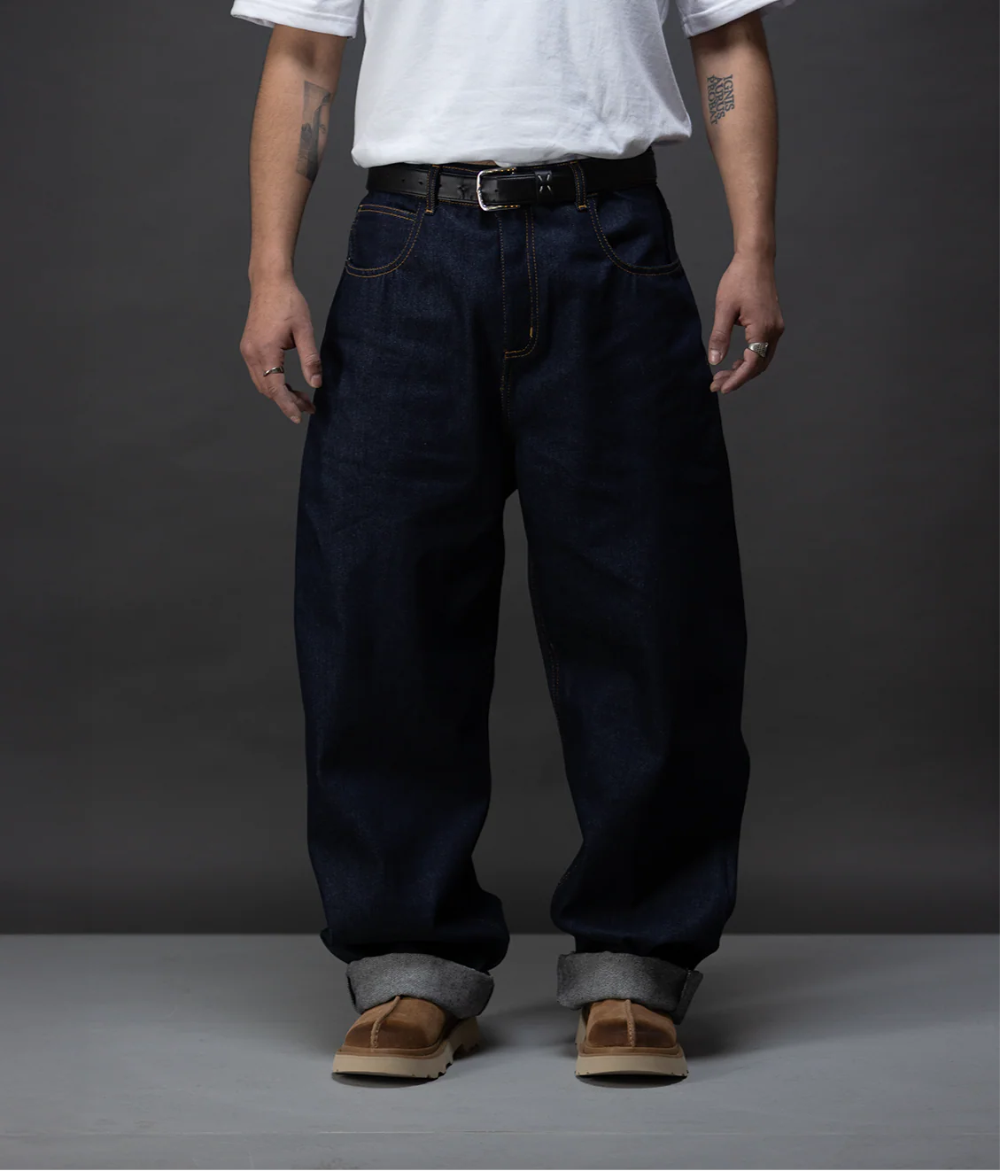 Big N Baggy Raw Denim Jeans