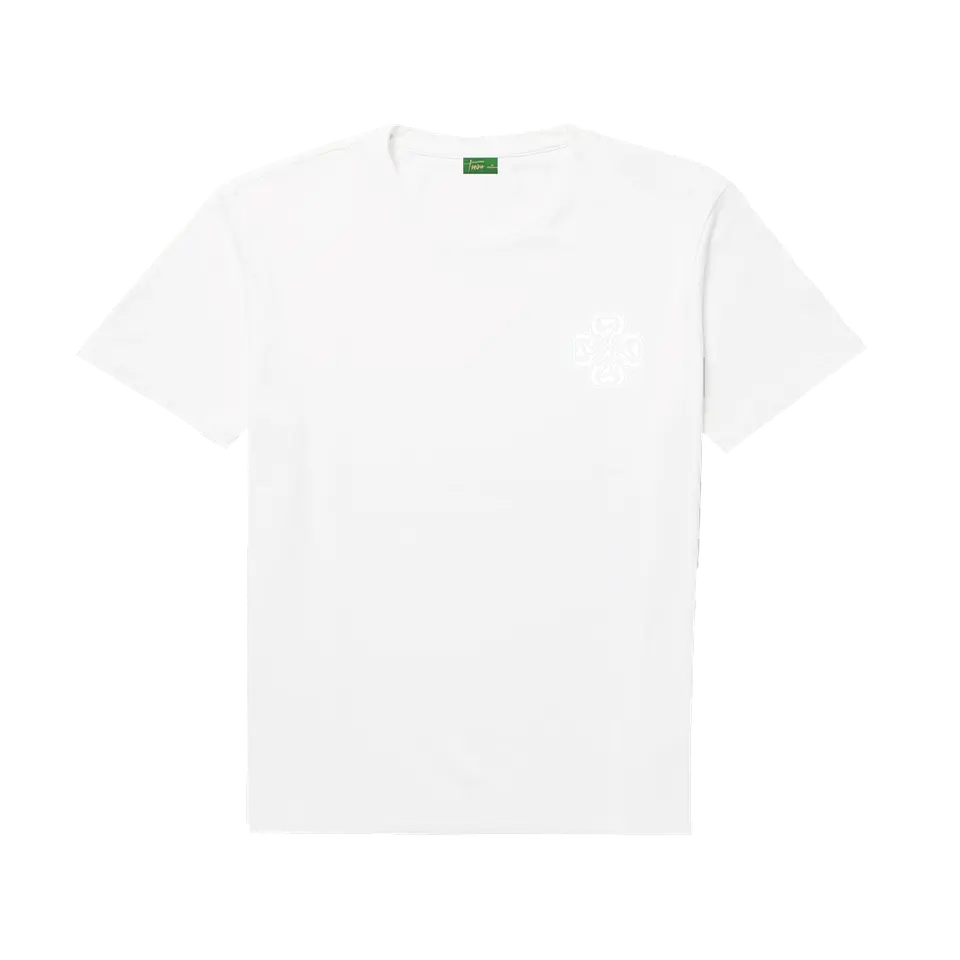 POLERA SLIM FIT "CLOVER ENTRY" 3D BLANCA