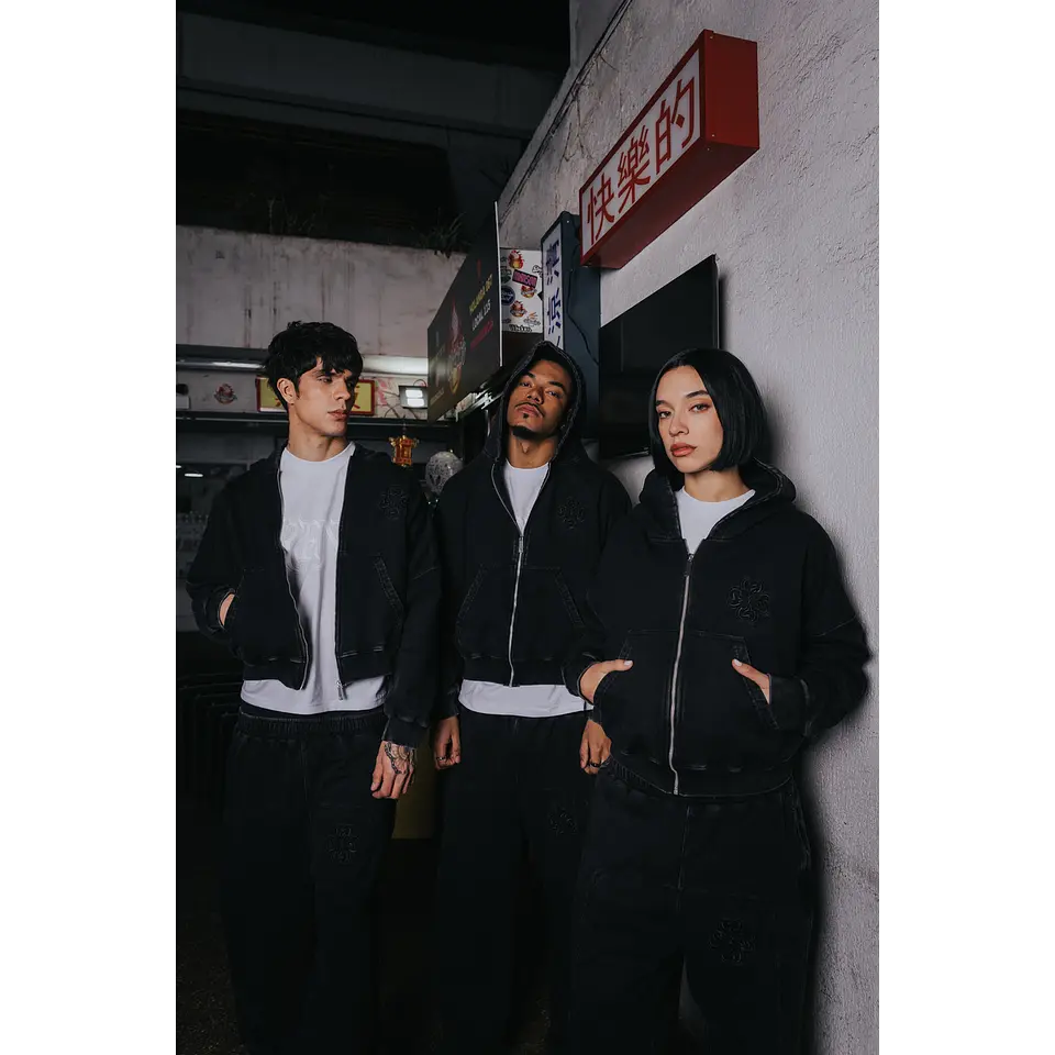 POLERON BOXY "CLOVER ENTRY" STONE ZIP