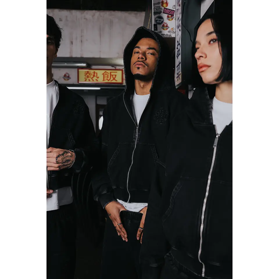 POLERON BOXY "CLOVER ENTRY" STONE ZIP