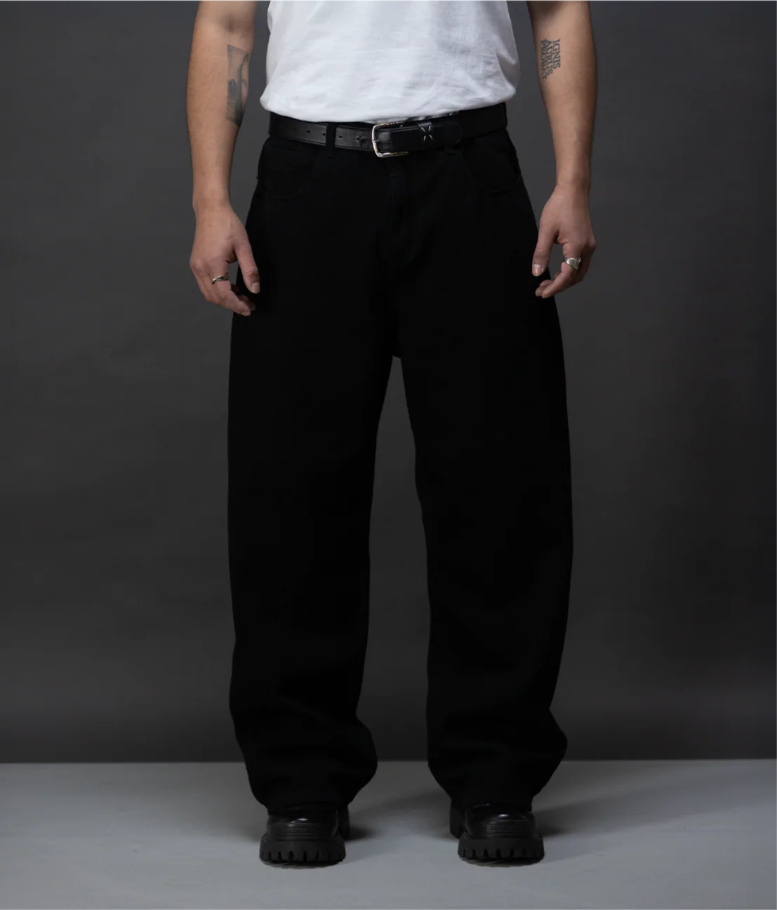Big N Baggy Black Denim Jeans