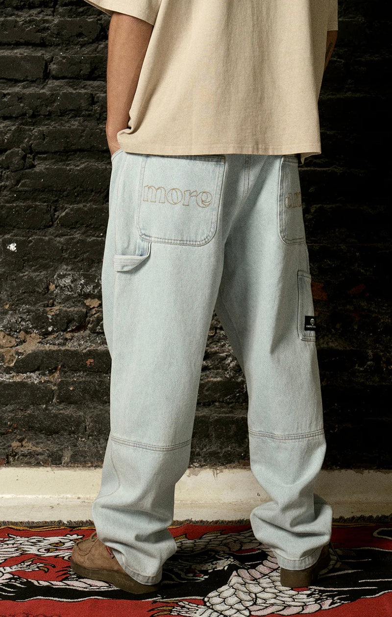 Pantalón Denim Carpenter Celeste  | more amor