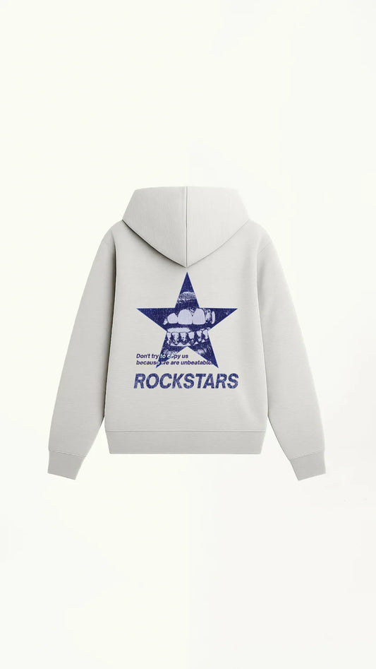 BLUE STAR HOODIE GRIS MELANGE SPICY