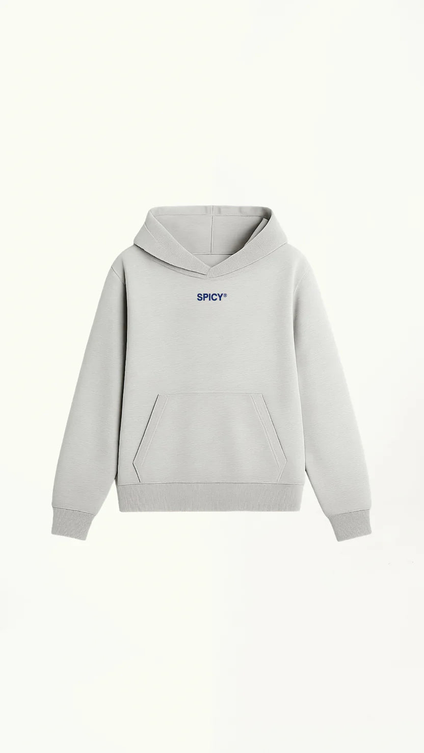 BLUE STAR HOODIE GRIS MELANGE SPICY