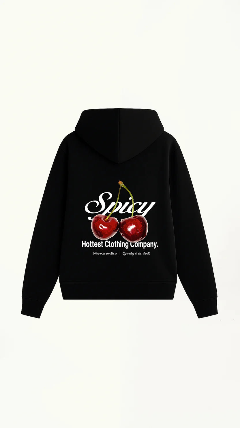 CHERRY HOODIE NEGRO SPICY