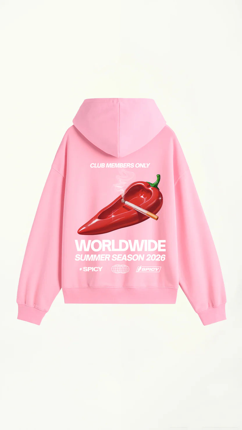 CIGARRETTE HOODIE ROSA SPICY