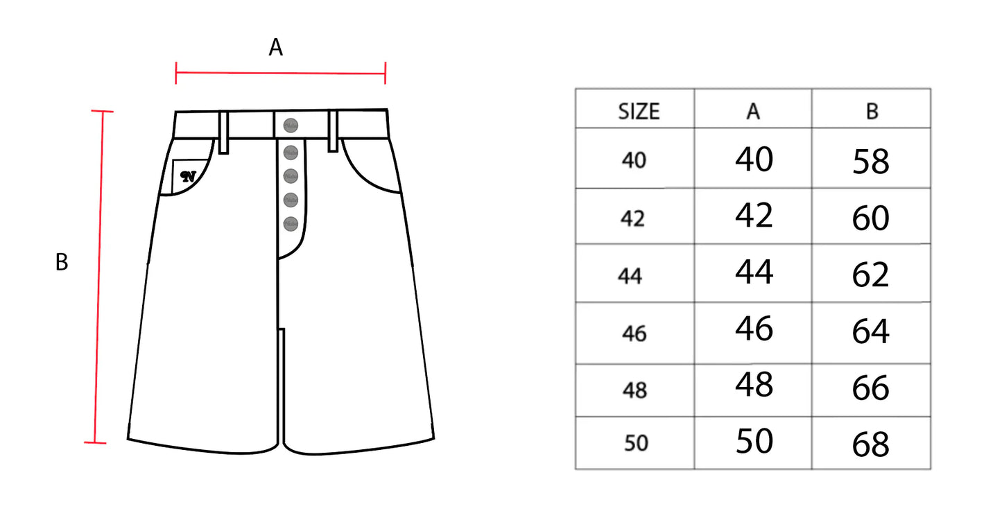 Raw Denim Black Jorts