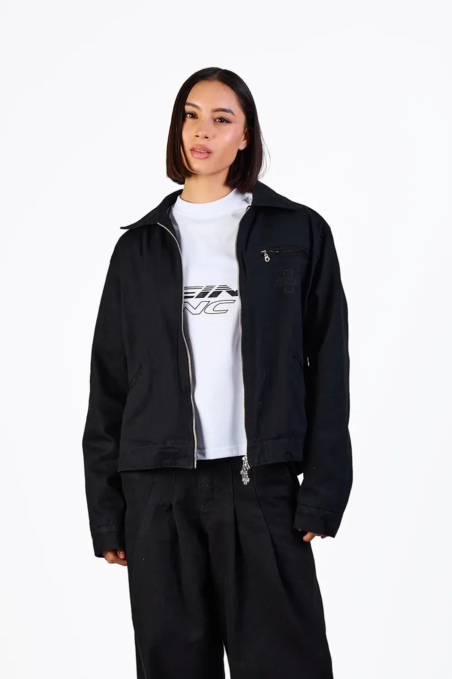Treino WORK JACKET "TREBOL" DENIM BLACK TREINO