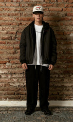 Chaqueta Bomber Flamed Cobra Negra Hombre | Jose Prieto