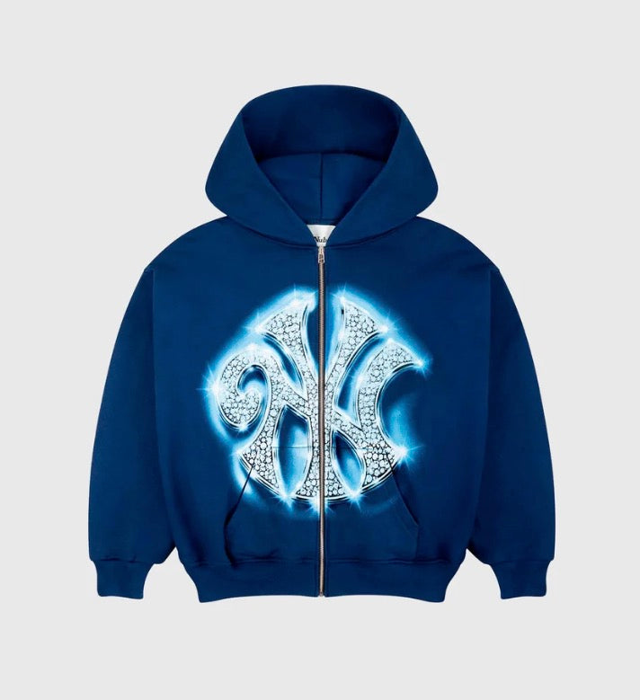 NUBE Nubees Bling Zip Hoodie Navy