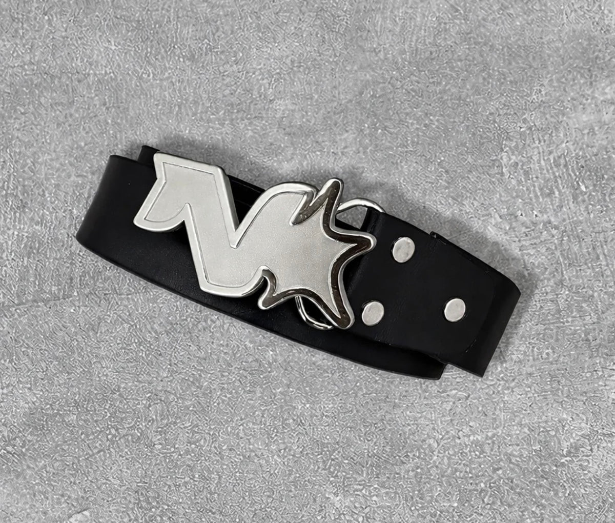 NERO BLACK LEATHER BELT