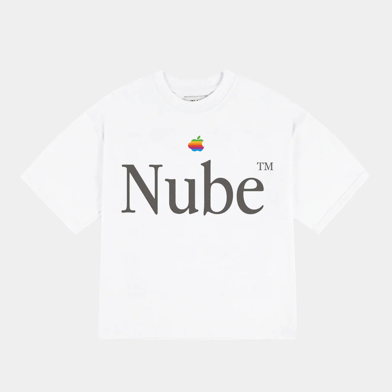 iCloud Big Logo White Boxy Tee