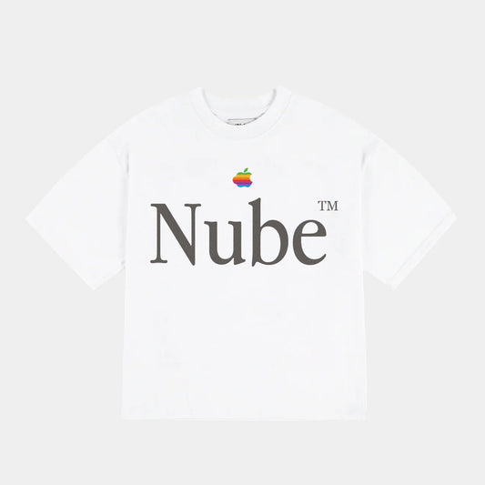 iCloud Big Logo White Boxy Tee