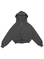BOXY FIT ZIP UP HOODIE VL2