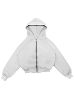 BOXY FIT ZIP UP HOODIE VL2