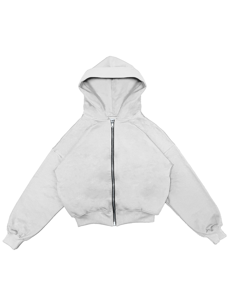 BOXY FIT ZIP UP HOODIE VL2