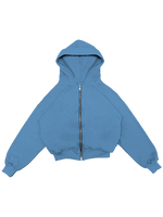 BOXY FIT ZIP UP HOODIE VL2