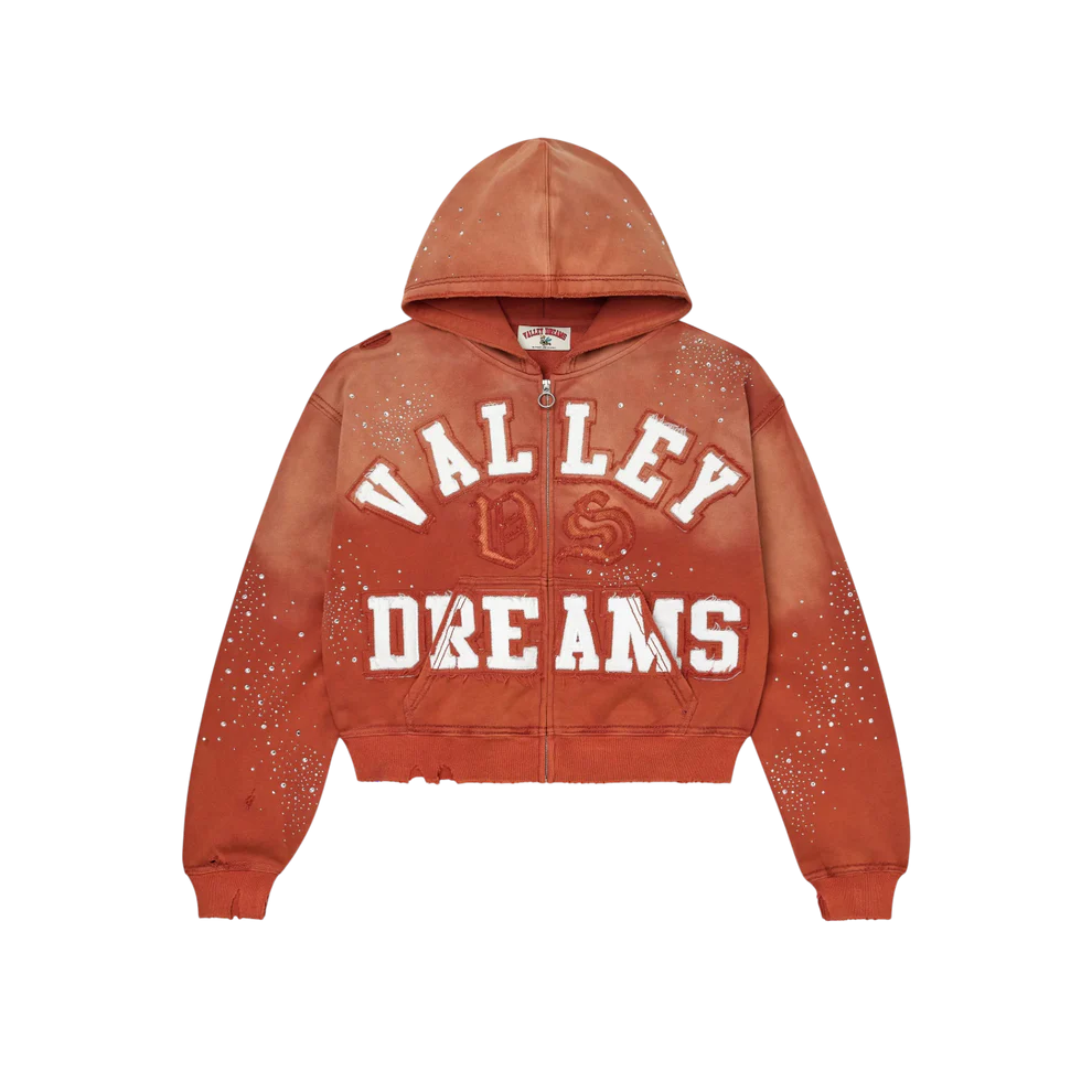 Hoodie Valley Dreams Zip Up Classico (Orange)