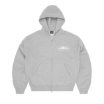 ISLAND PUFF PRINT ZIP HOODIE [HEATHER GREY]