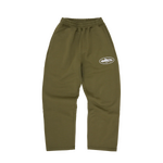 ISLAND PUFF PRINT OPEN HEM SWEATPANT [OLIVE]