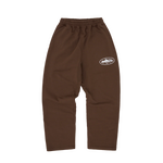 ISLAND PUFF PRINT OPEN HEM SWEATPANT [BROWN]