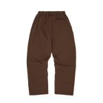ISLAND PUFF PRINT OPEN HEM SWEATPANT [BROWN]