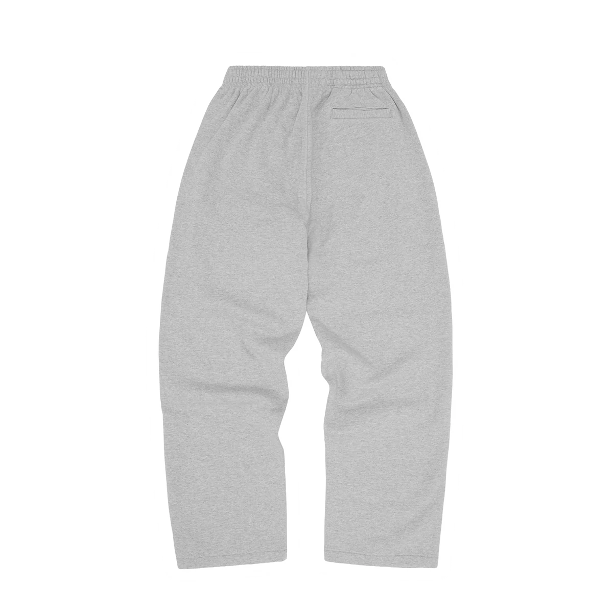ISLAND PUFF PRINT OPEN HEM SWEATPANT [HEATHER GREY]