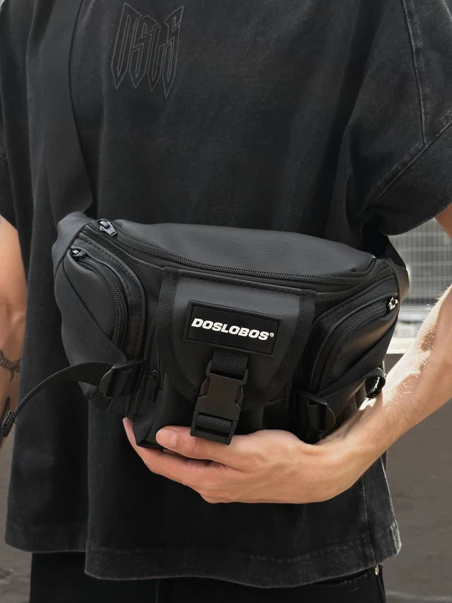 BLACK WAIST-BAG