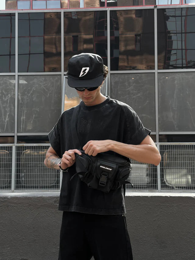 BLACK WAIST-BAG