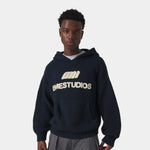 Pidgey Navy Knitted Oversized Hoodie